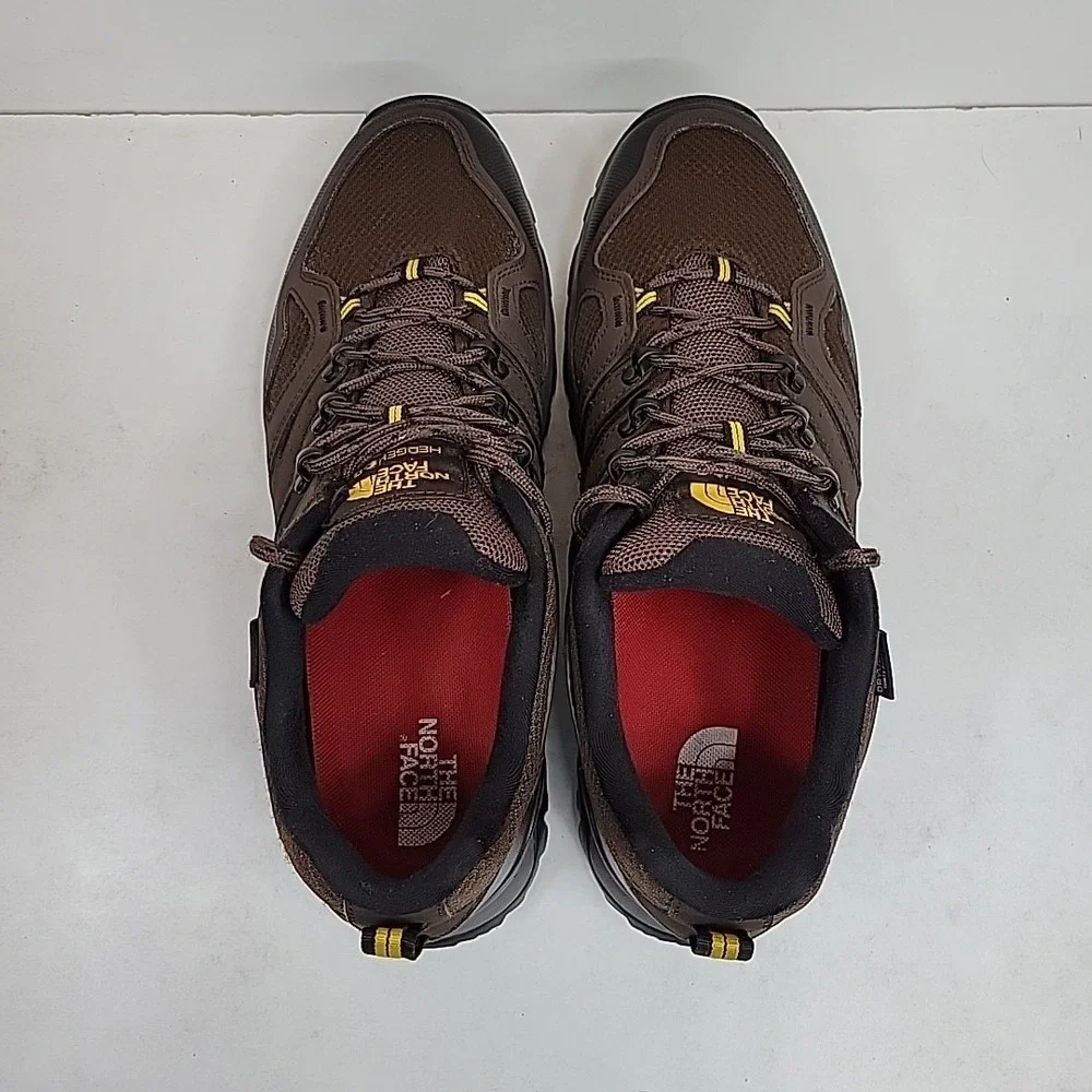 THE NORTH FACE Hedgehog Brown Hiking Trail 11.5 Mens Vibram‎ Soles Waterproof